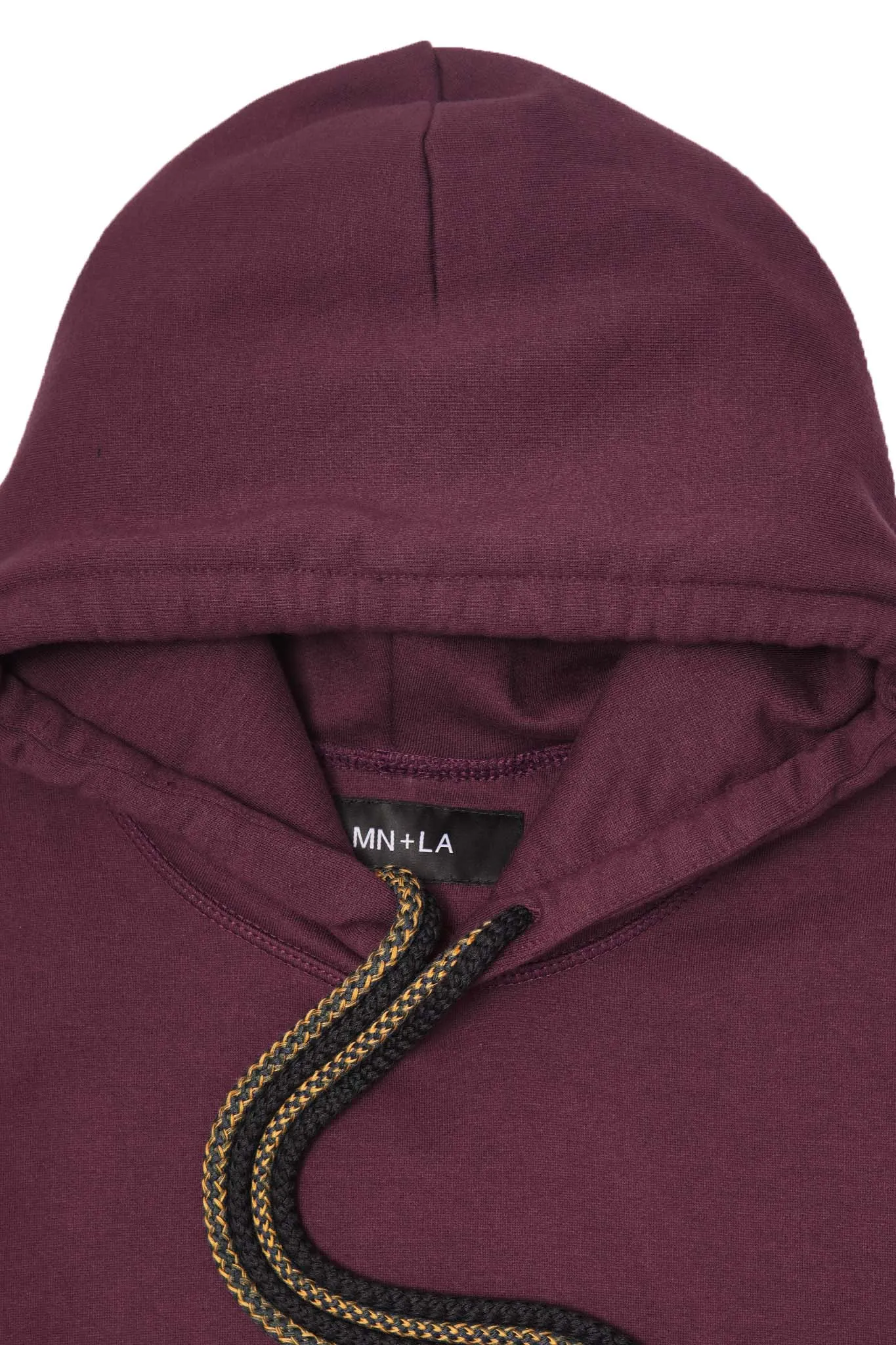 CUTOFF HOODIE IN WINE