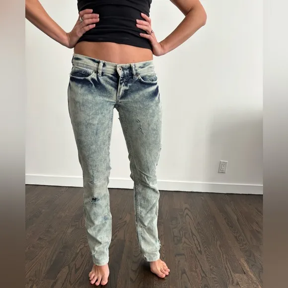 D&amp;G Dolce &amp; Gabbana ripped Girly jeans, size 25