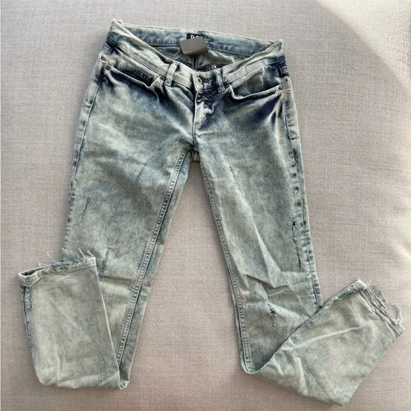 D&amp;G Dolce &amp; Gabbana ripped Girly jeans, size 25