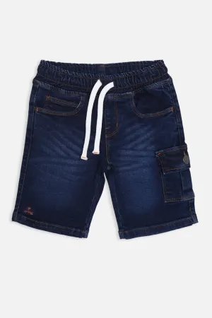 DARK BLUE - BOY'S CARGO SHORTS
