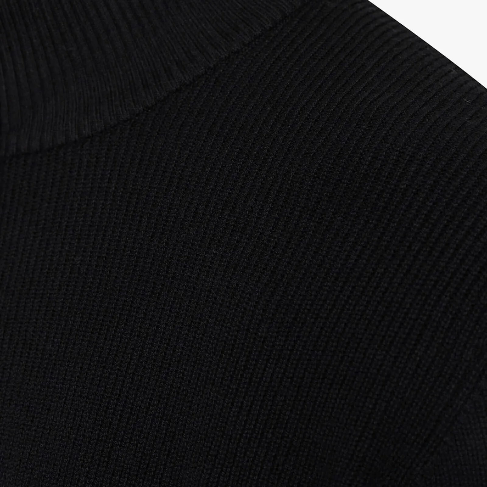 D'AZUR KNITTED HALFZIP | BLACK