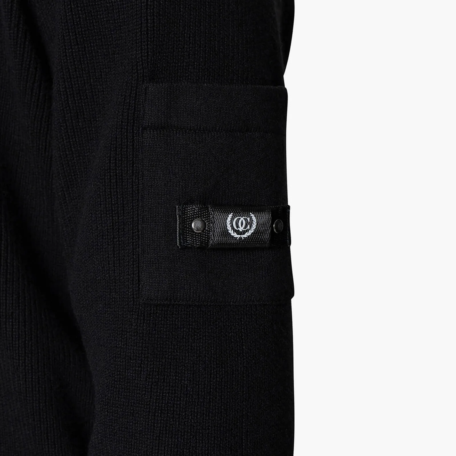 D'AZUR KNITTED HALFZIP | BLACK