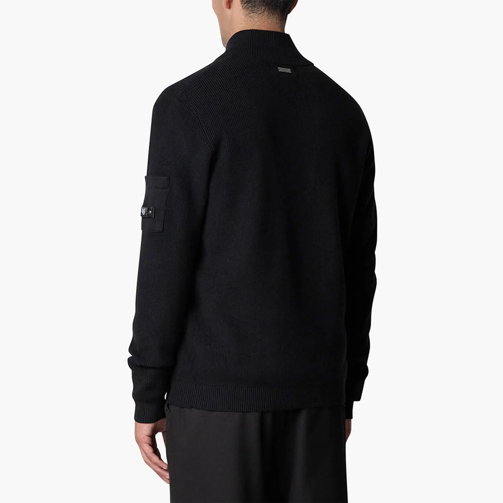 D'AZUR KNITTED HALFZIP | BLACK