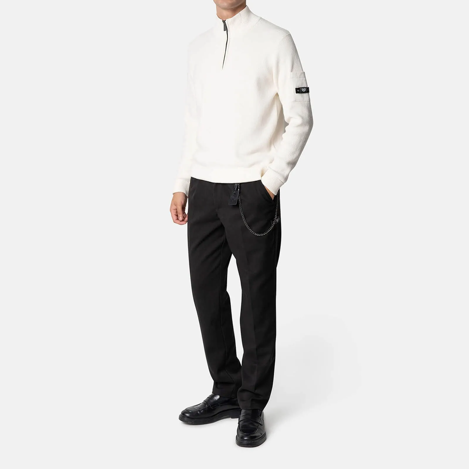 D'AZUR KNITTED HALFZIP | ECRU