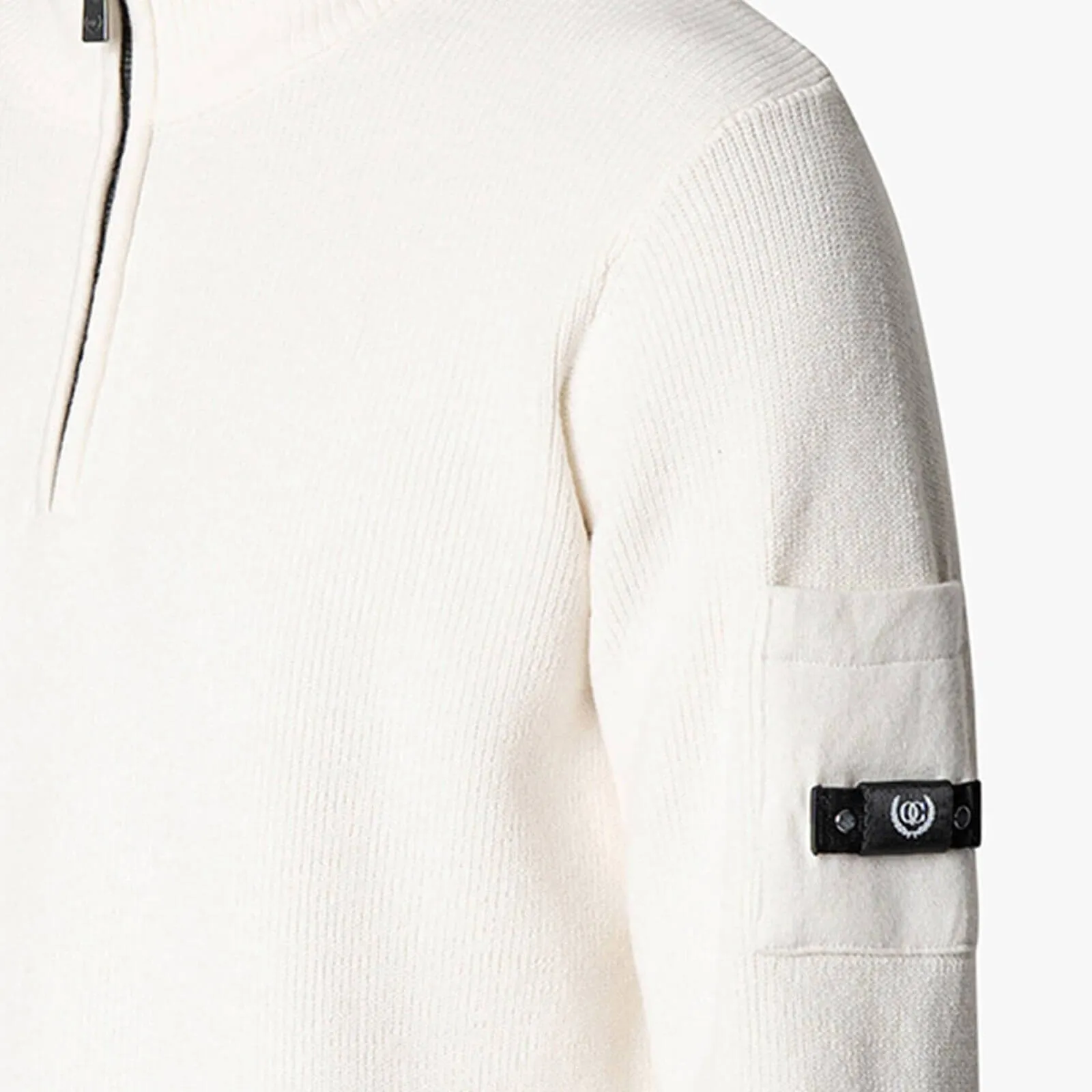 D'AZUR KNITTED HALFZIP | ECRU