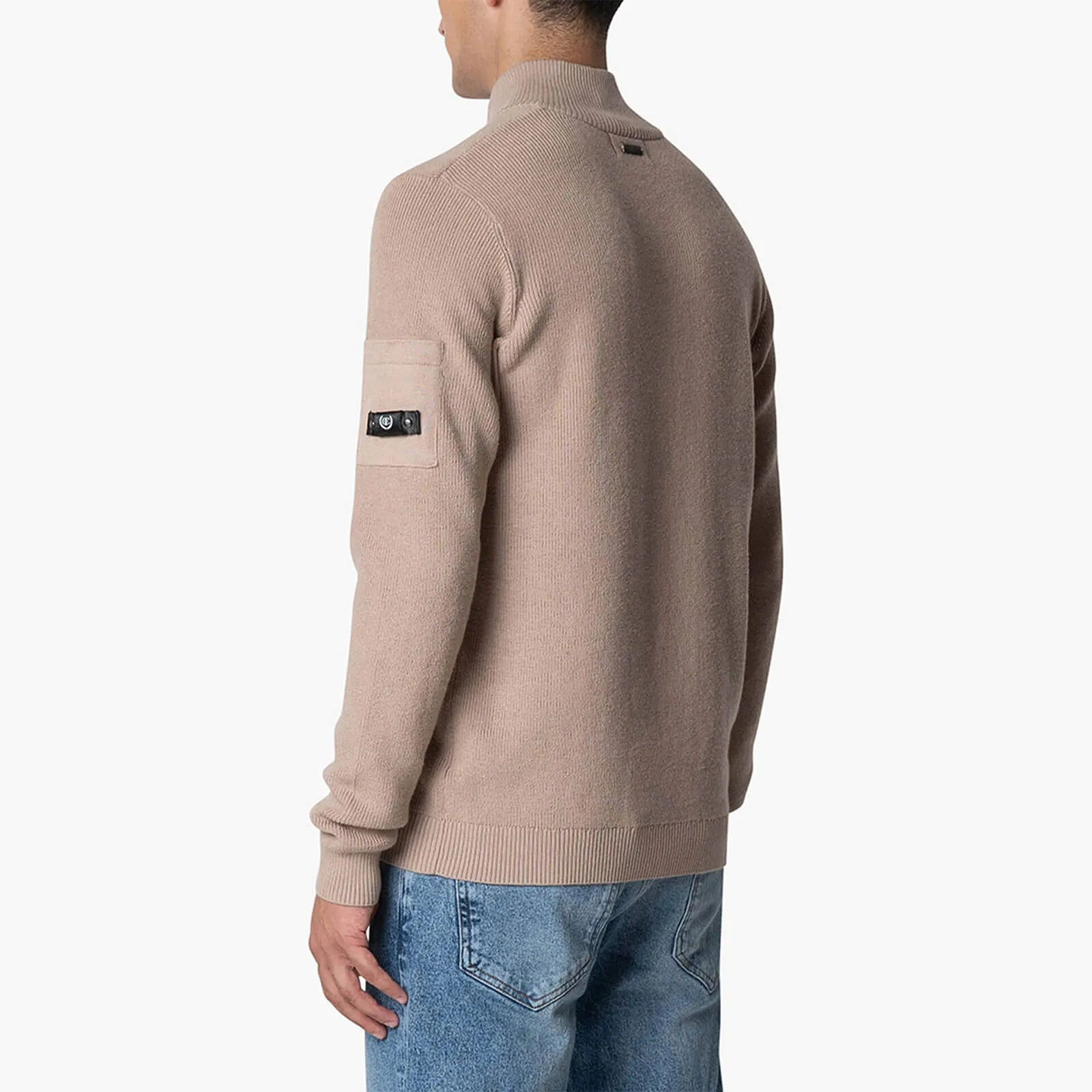 D'AZUR KNITTED HALFZIP | FADED BROWN