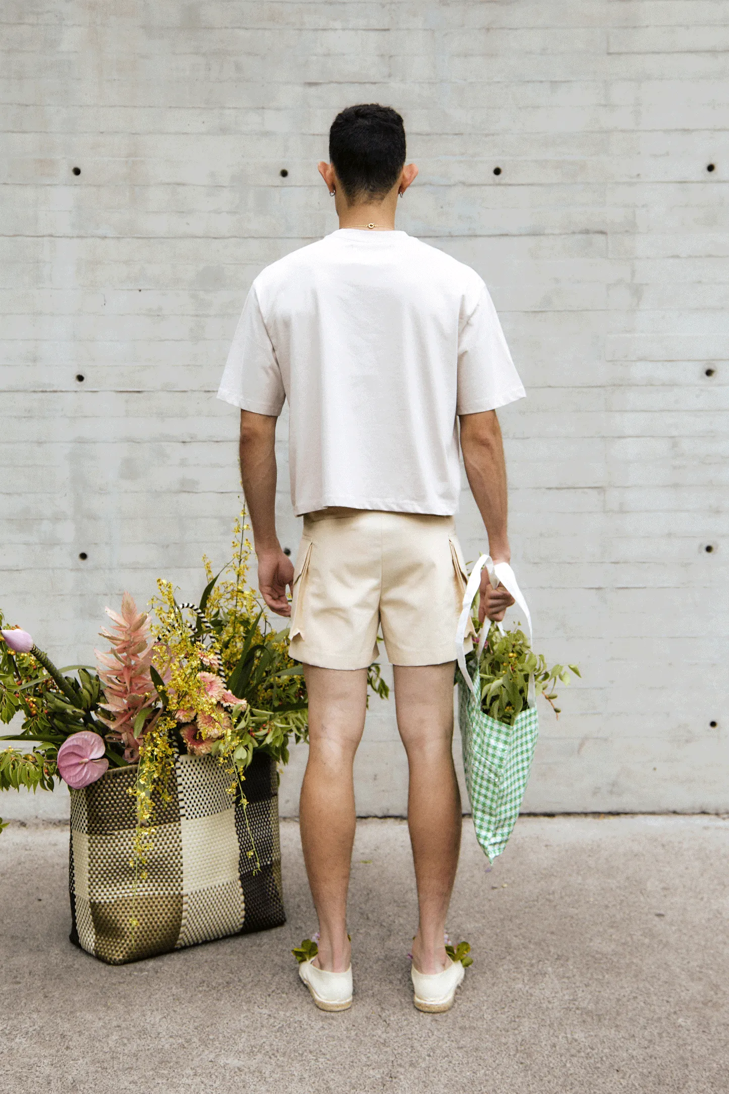 Denim Cargo Shorts