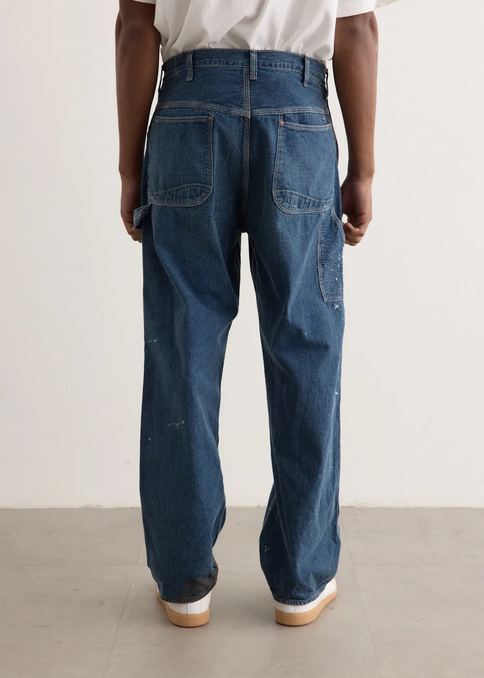 Denim Painter Pants With Paint
