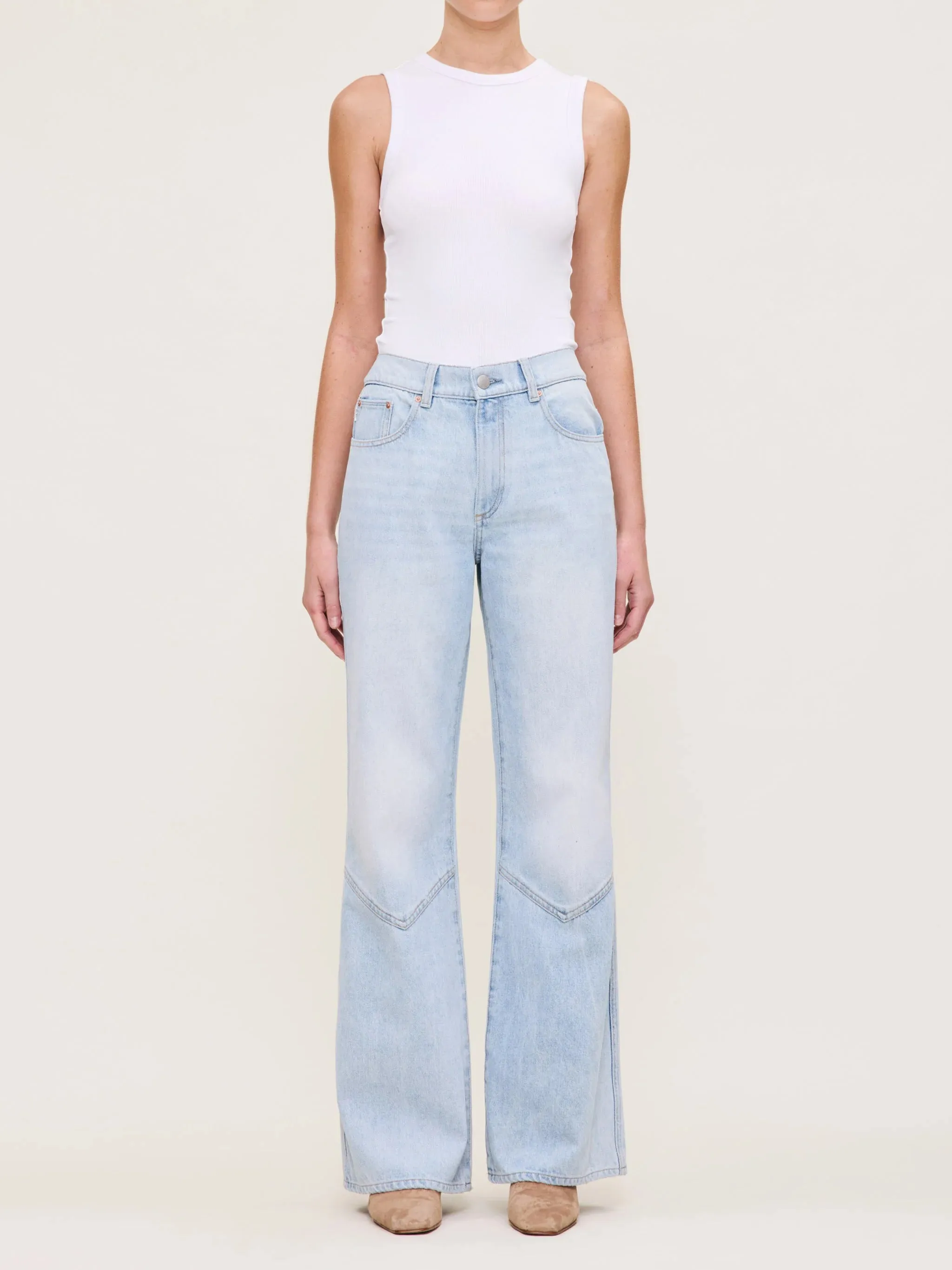 Desi Boot High Rise 32" Jeans - Blue Mist