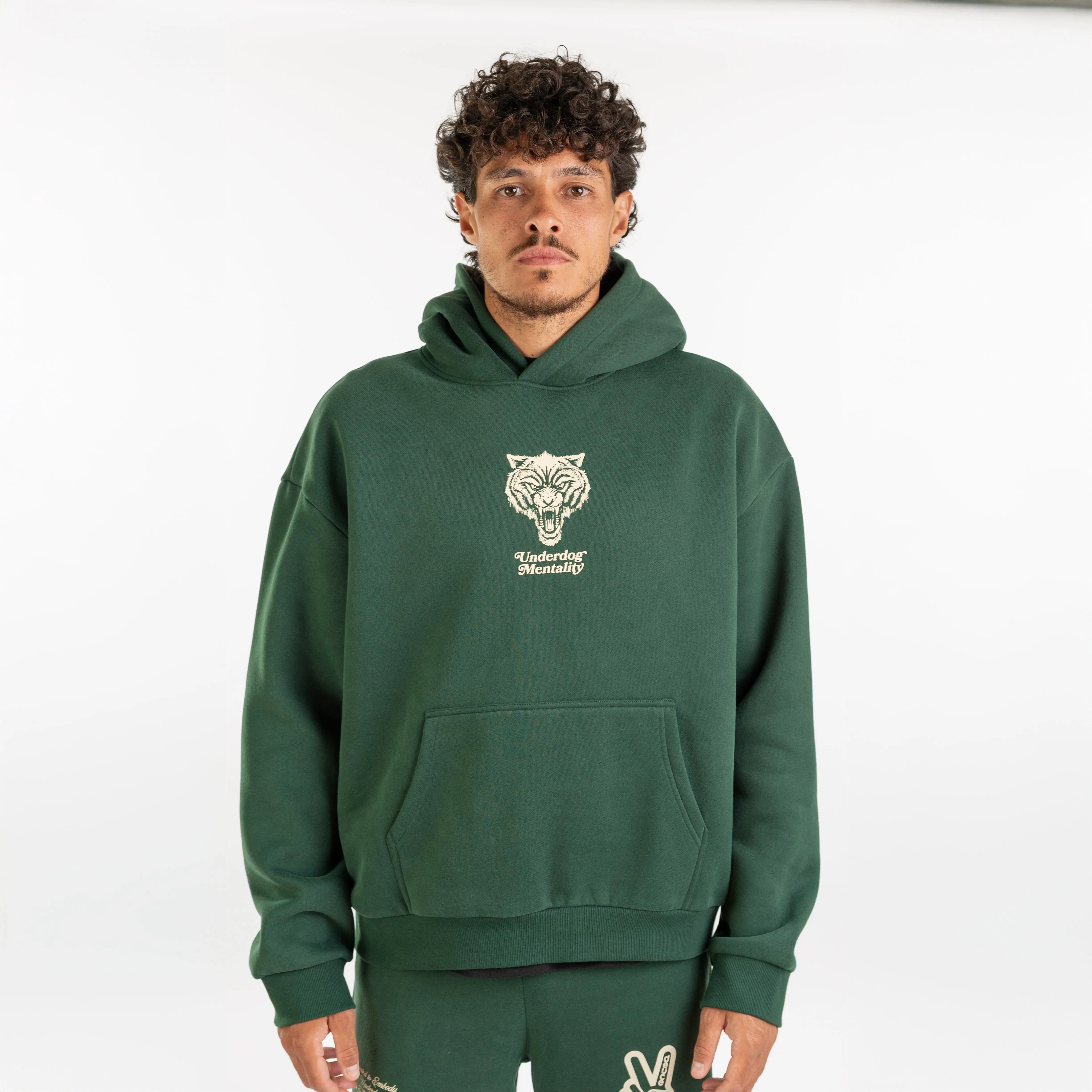 DEUCE EVERYONE LOVES AN UNDERDOG HOODIE | Forest Green