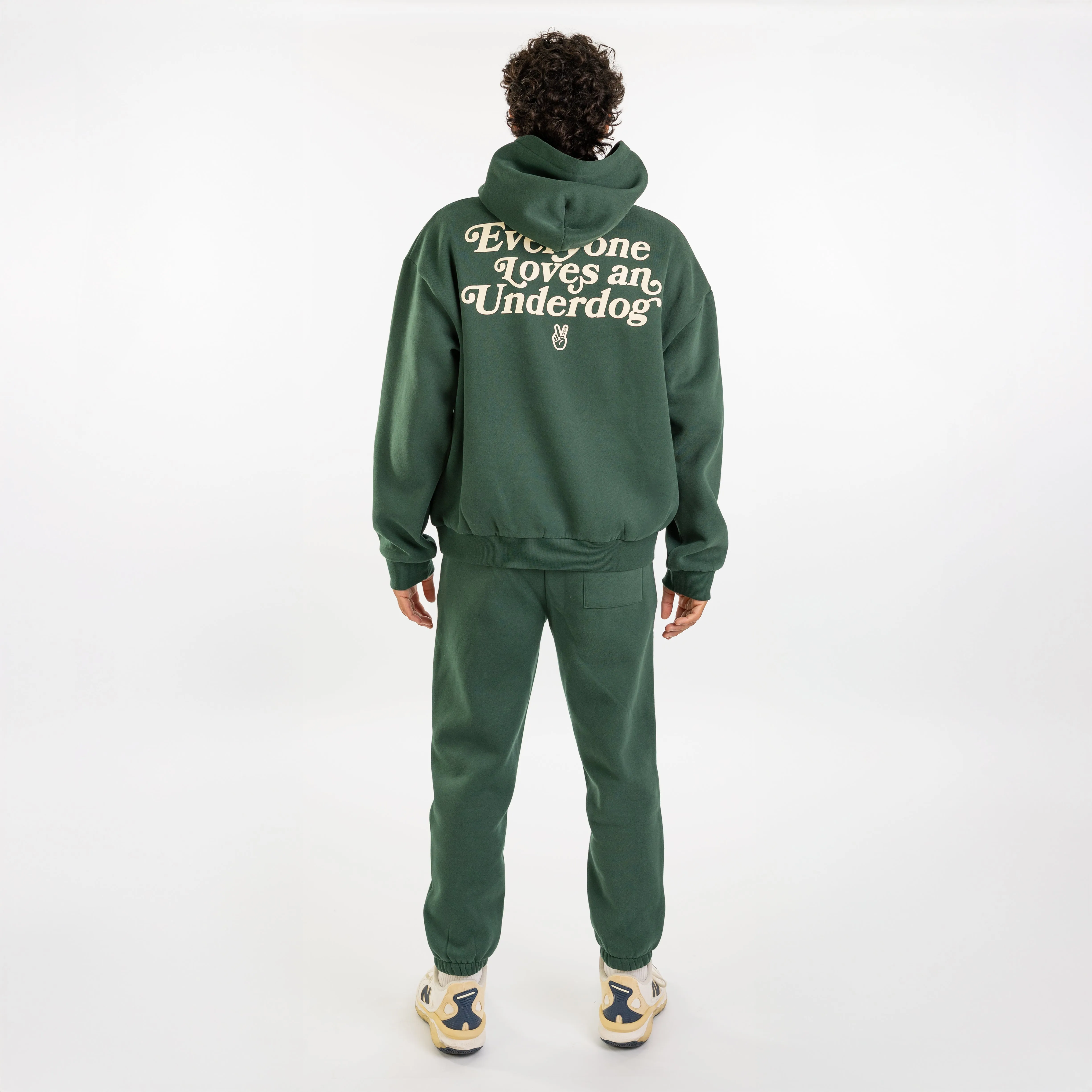 DEUCE EVERYONE LOVES AN UNDERDOG HOODIE | Forest Green