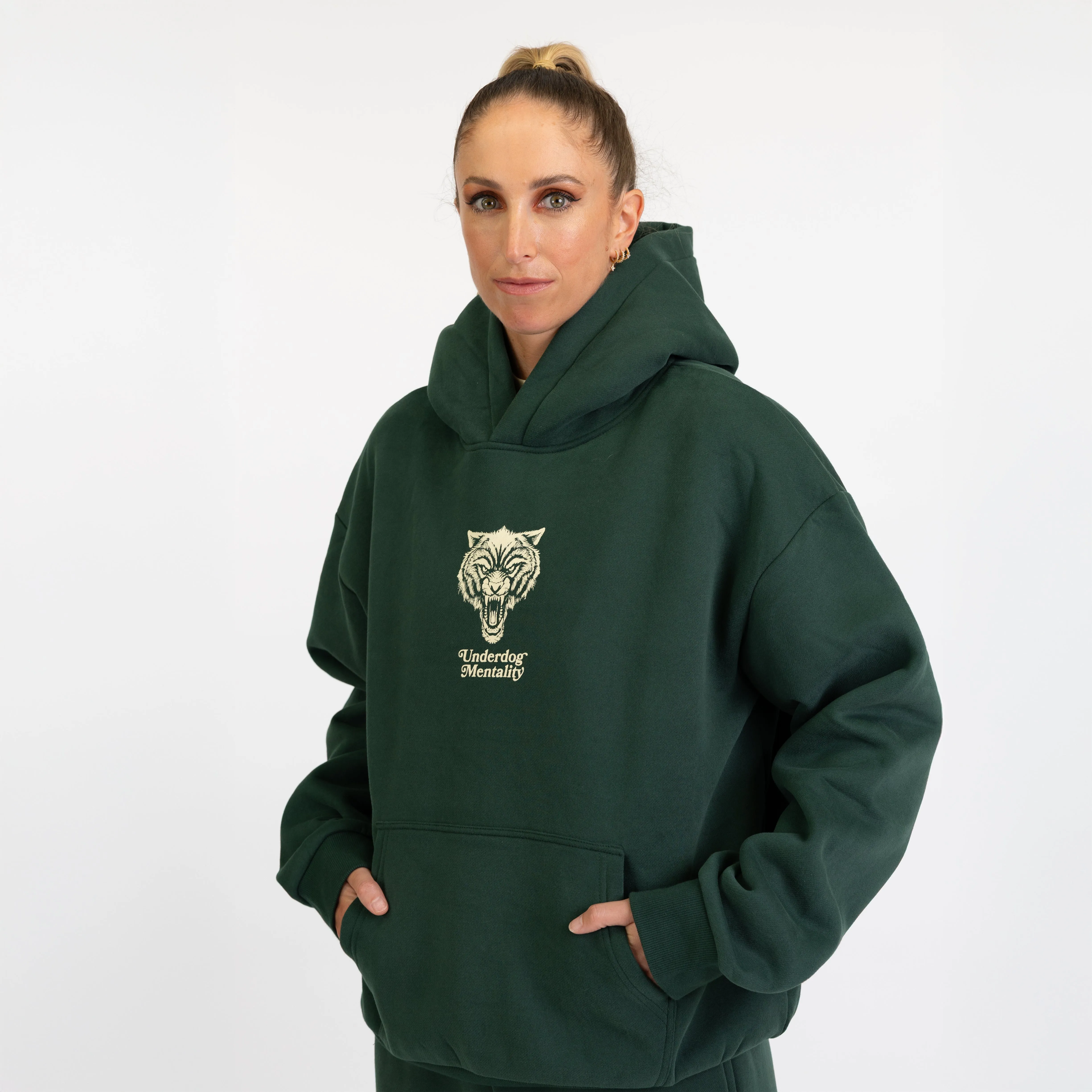 DEUCE EVERYONE LOVES AN UNDERDOG HOODIE | Forest Green
