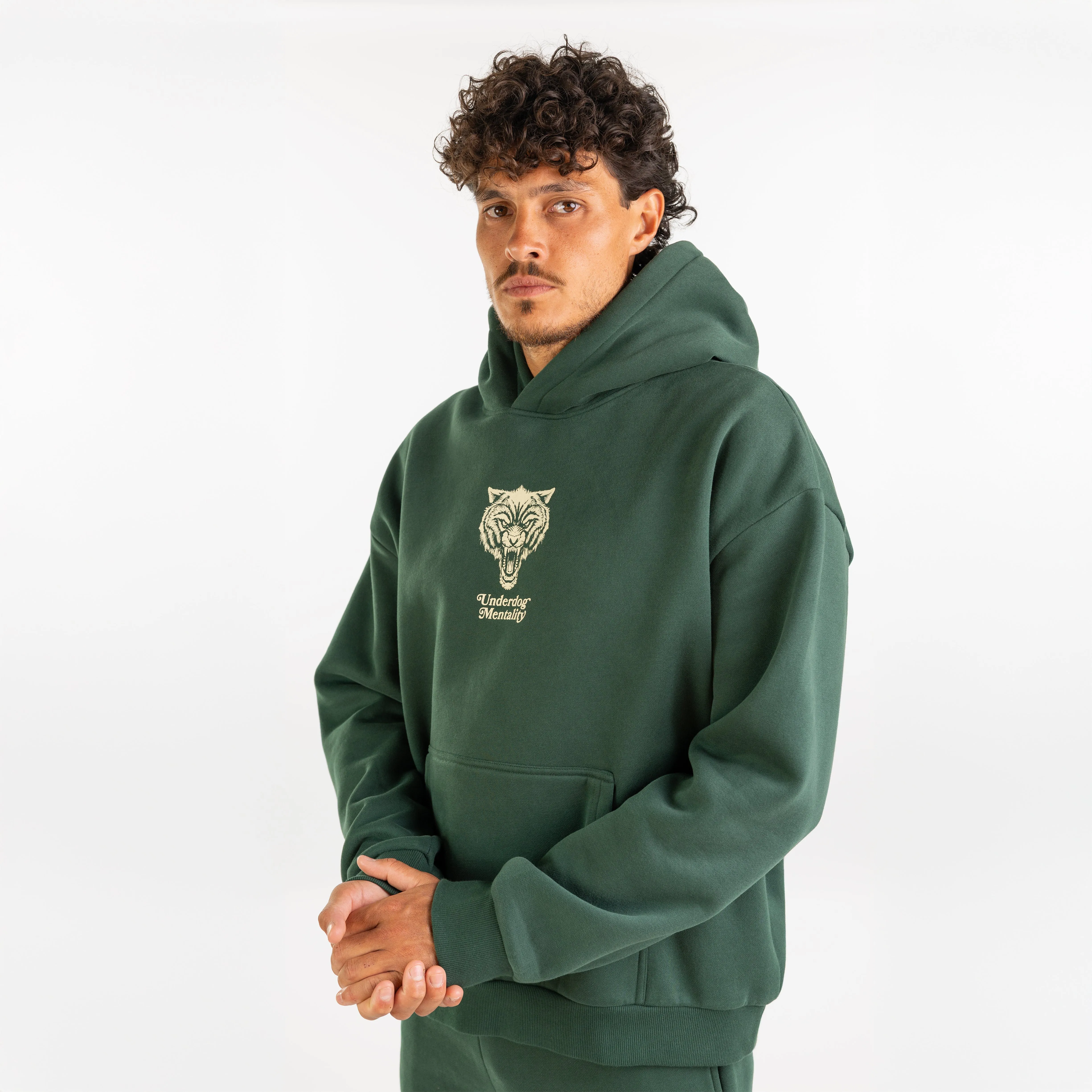 DEUCE EVERYONE LOVES AN UNDERDOG HOODIE | Forest Green