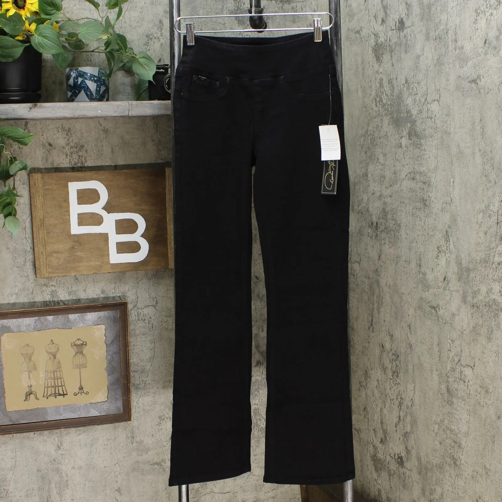 DG2 by Diane Gilman Women's Slimming Comfort Waist Boot Cut Jeggings