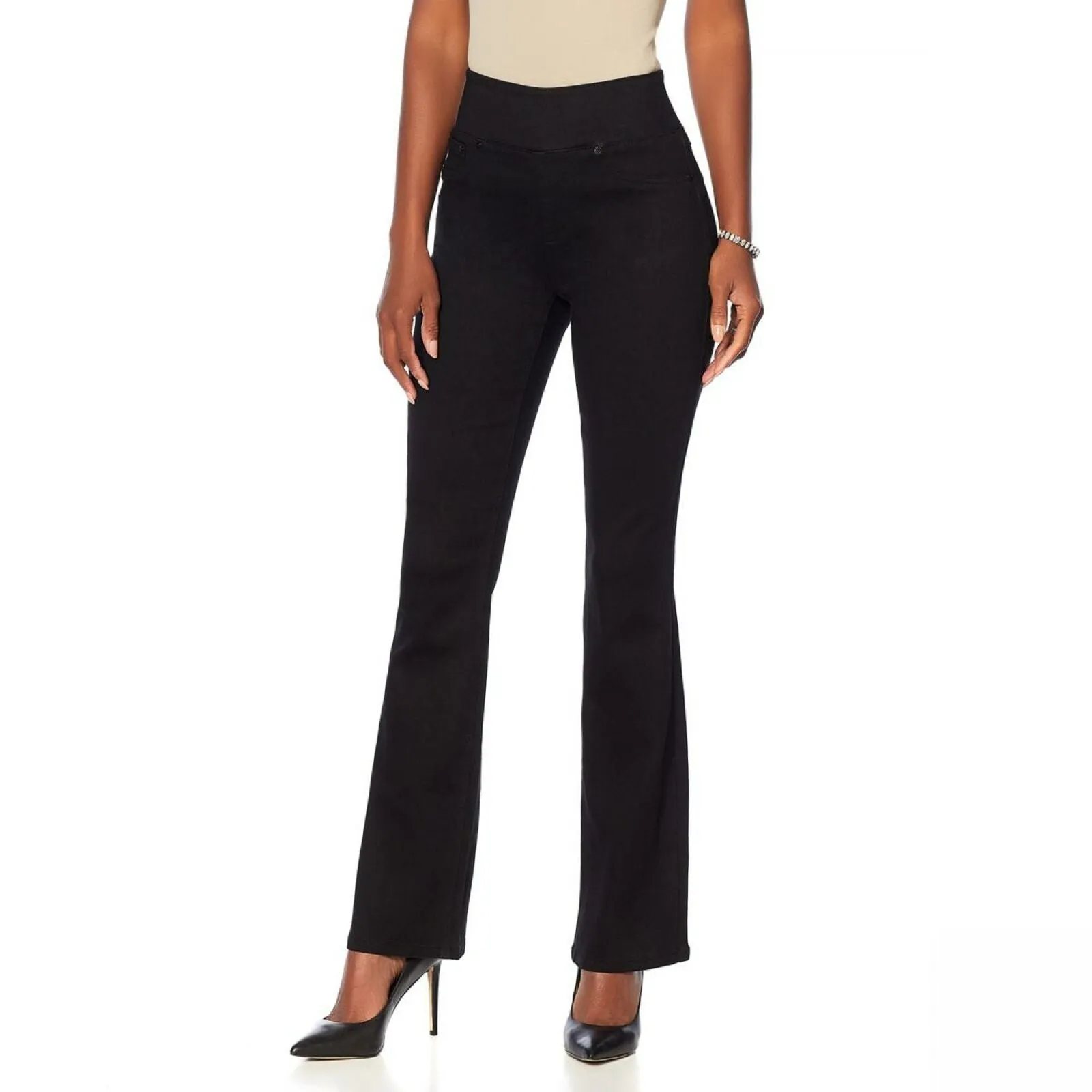 DG2 by Diane Gilman Women's Slimming Comfort Waist Boot Cut Jeggings