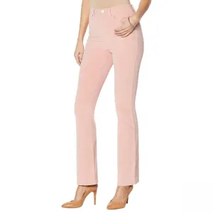 DG2 by Diane Gilman Women's Tall Stretch Velvet Flared Boot Cut Jeans
