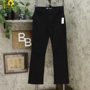 DG2 by Diane Gilman Women's Virtual Stretch Bootcut Jeans Black 6