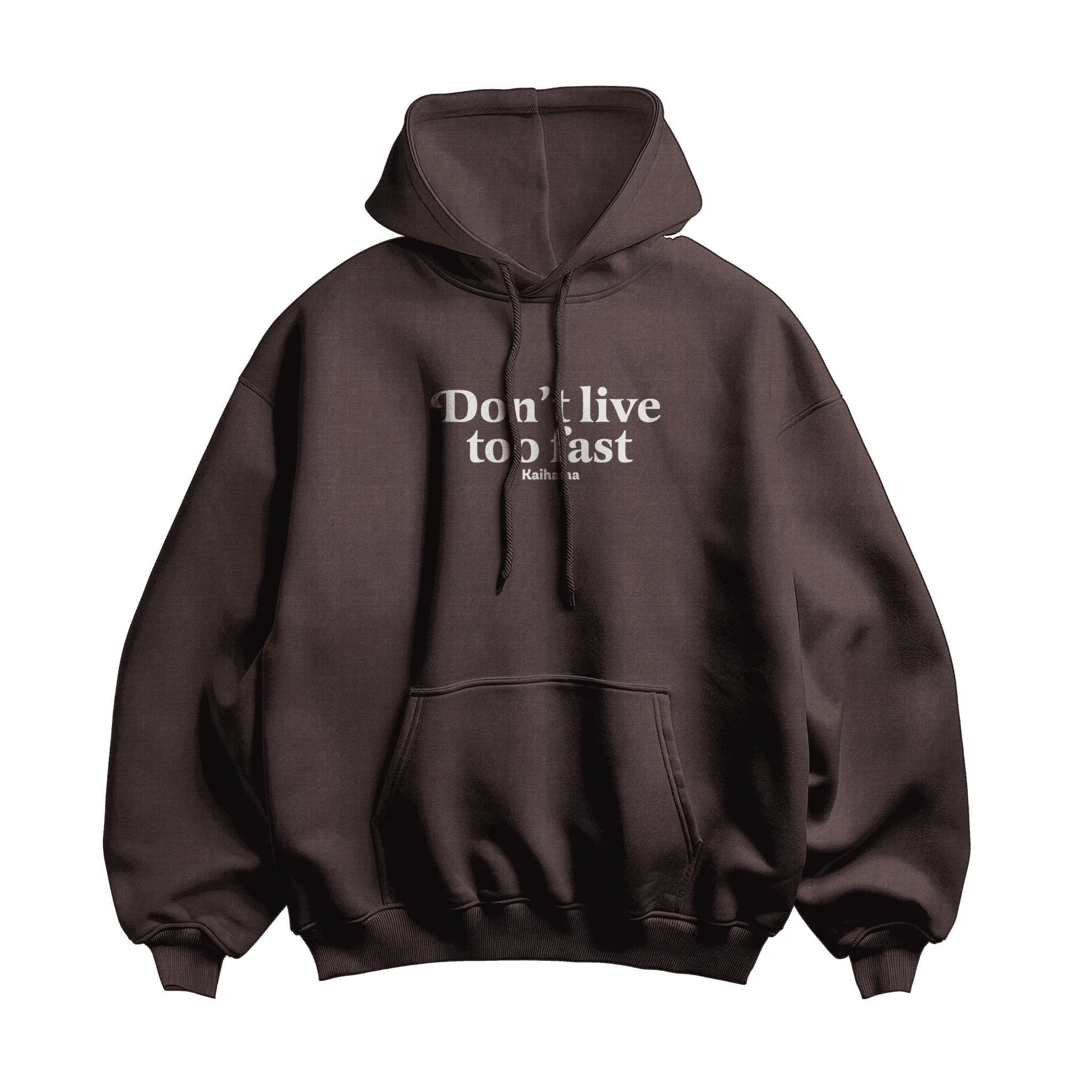 Don't Live Too Fast Oversized Hoodie by Kaihama