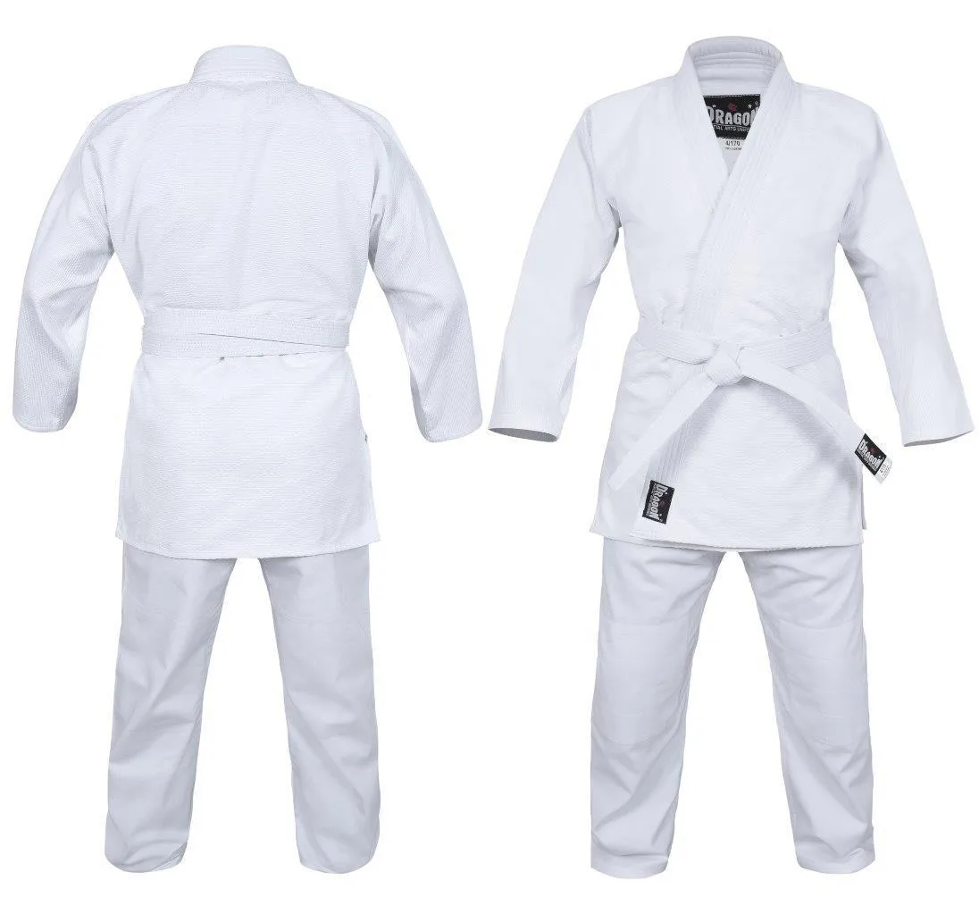 Dragon Gi 1.5 Weave Judo Uniform | White (550GSM)