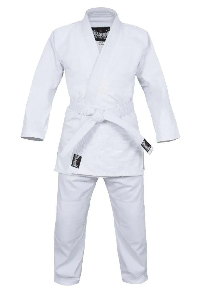 Dragon Gi 1.5 Weave Judo Uniform | White (550GSM)