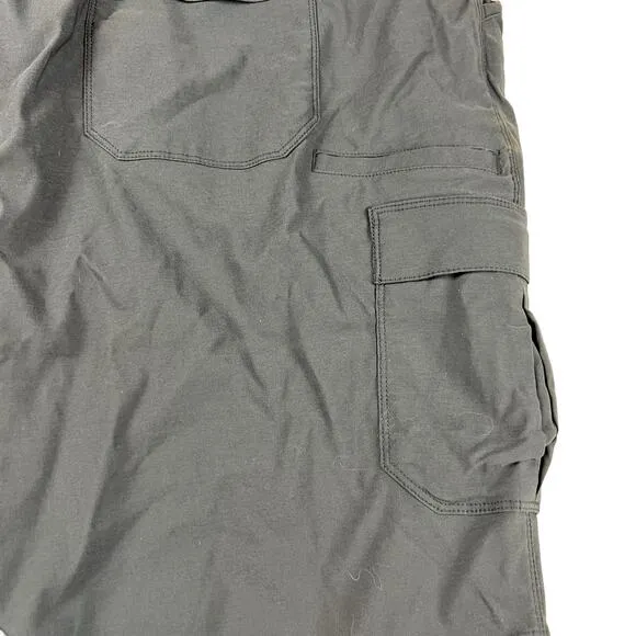 Duluth Trading Co. Womens 25W Dry on the Fly Shorts 10 inch Cargo Blue Outdoor