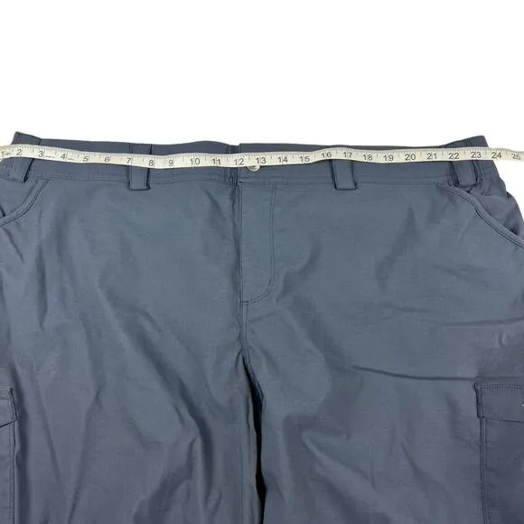 Duluth Trading Co. Womens 25W Dry on the Fly Shorts 10 inch Cargo Blue Outdoor