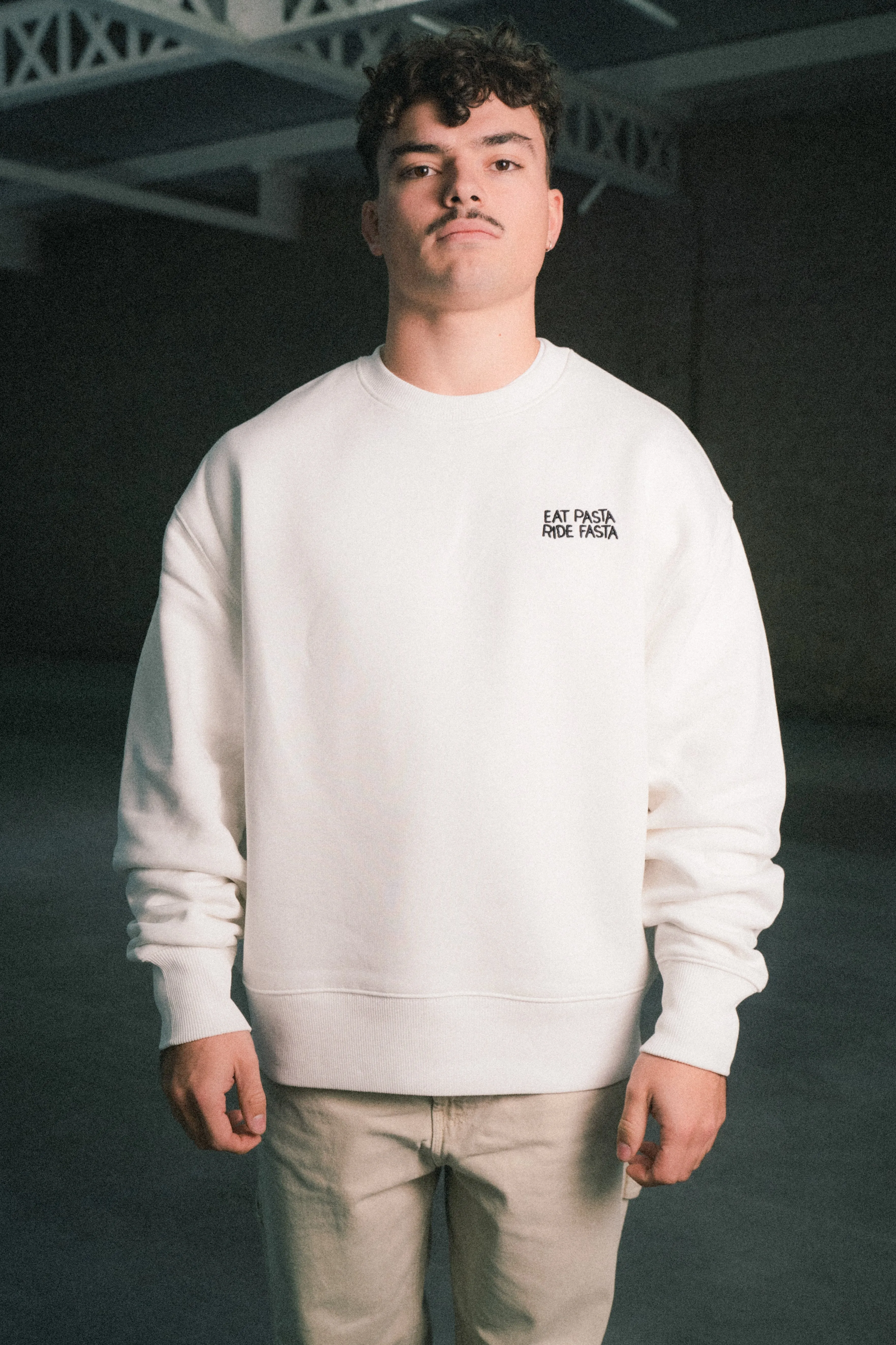 Eat Pasta Sweater Off White