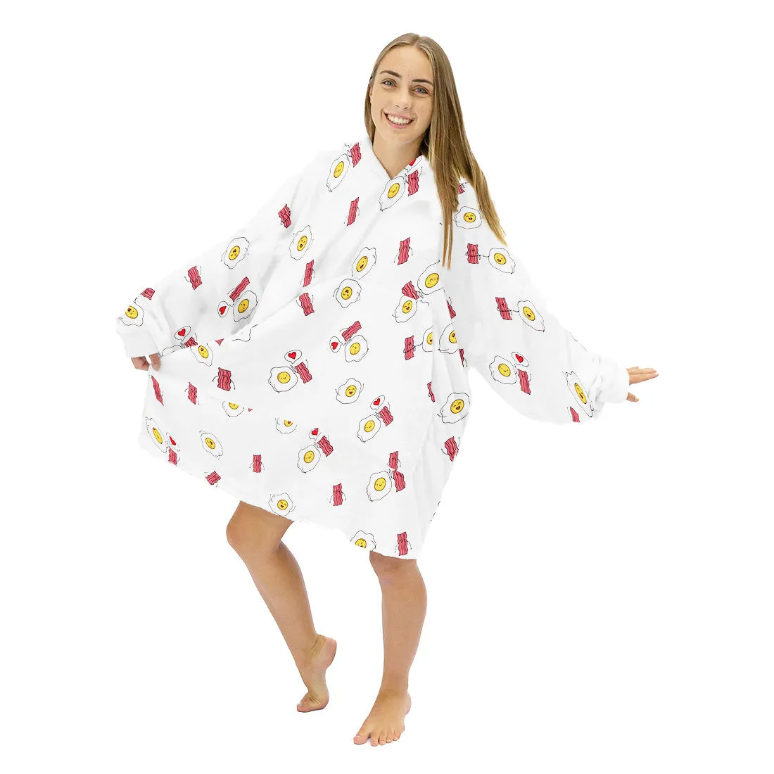 Egg and Bacon Hoogy - Oversized Blanket Hoodie