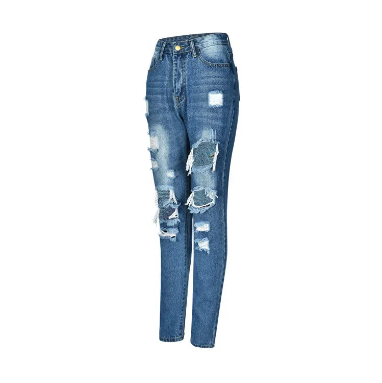 Elegance Ripped Jeans for Women of Character