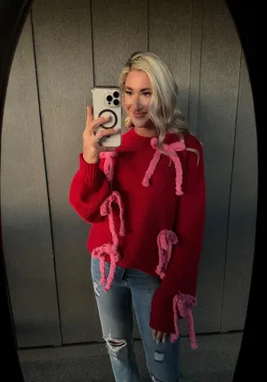 ELLA CHUNKY BOW SWEATER