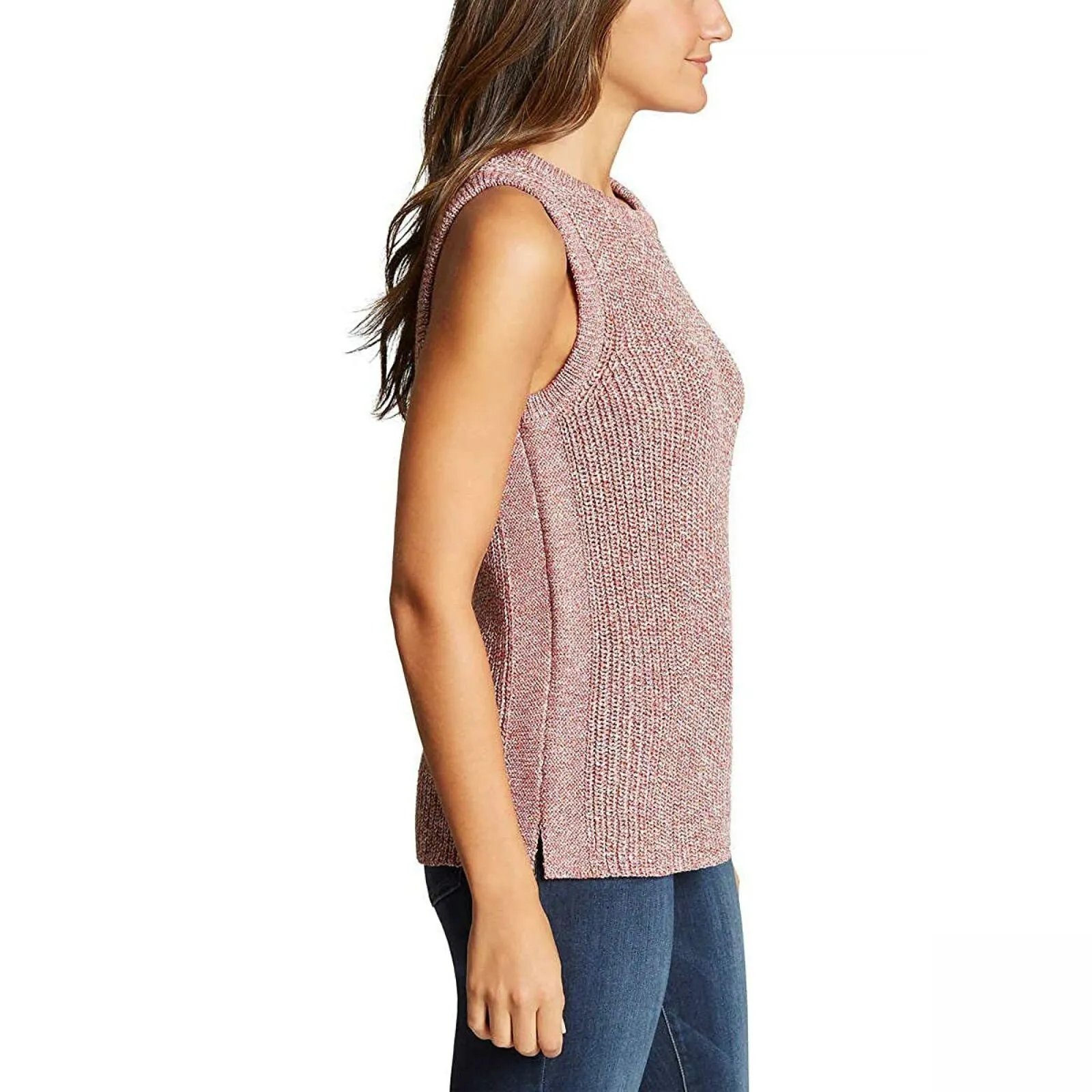 Ella Moss Women's Sleeveless Crewneck Sweater