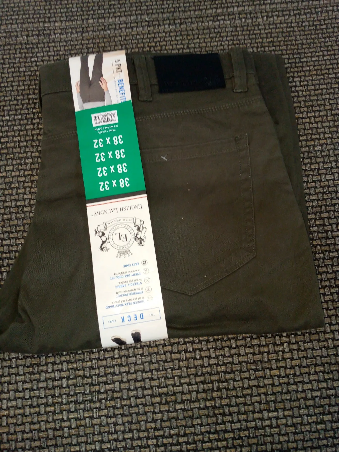 English Laundry Men's The Midway 5-Pocket Zippered Pocket,