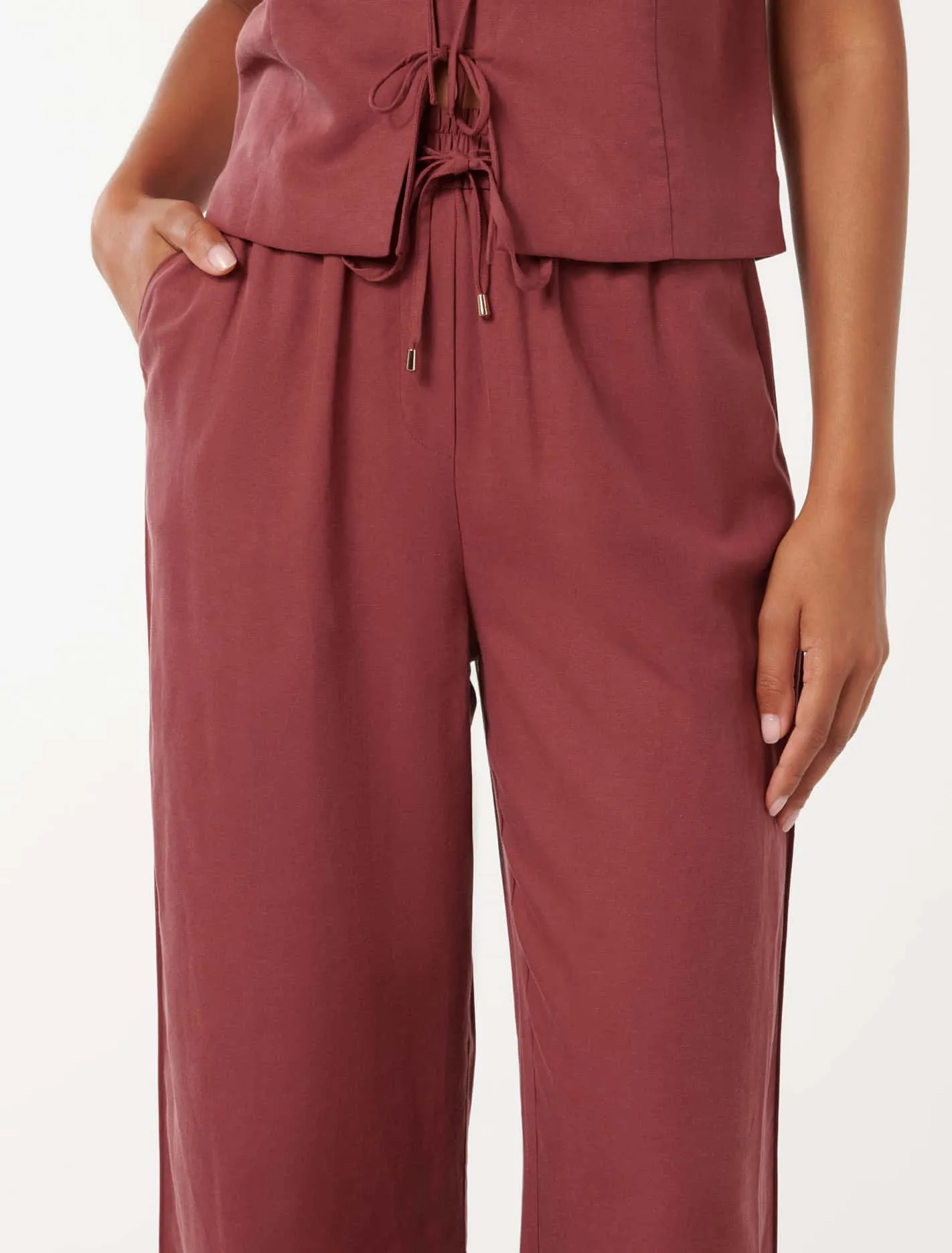 Erica Drawstring Straight Leg Pants