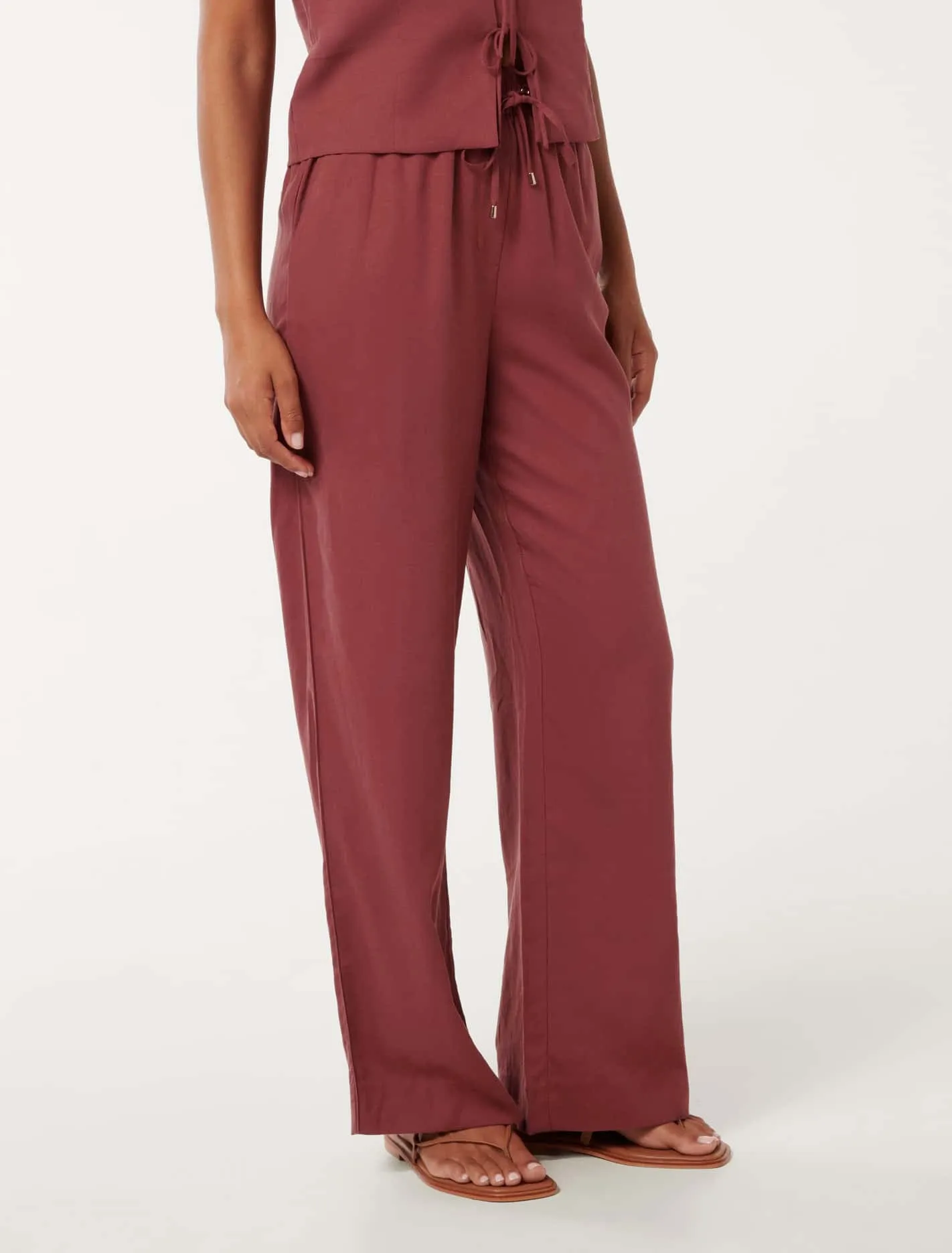 Erica Drawstring Straight Leg Pants