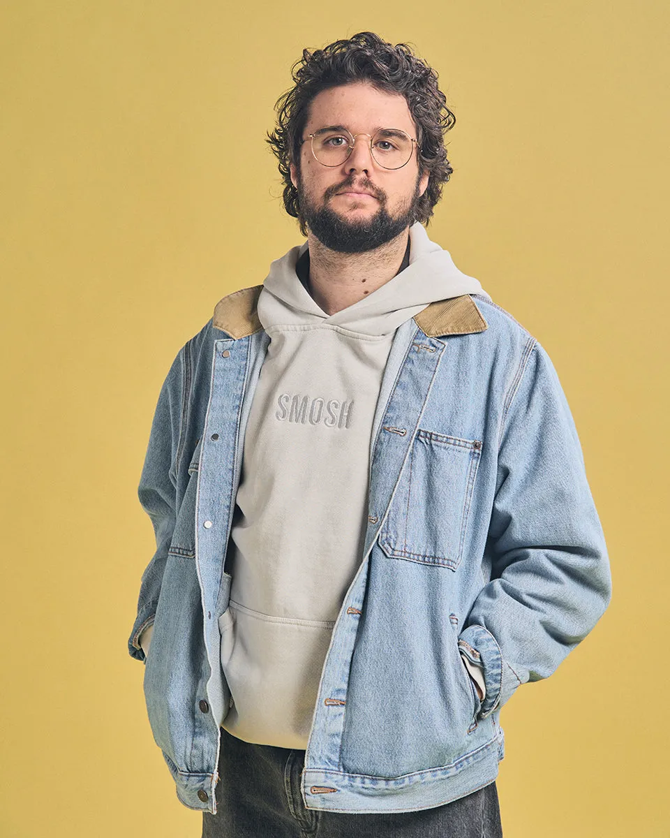 Essentials Embroidered Hoodie - Grey
