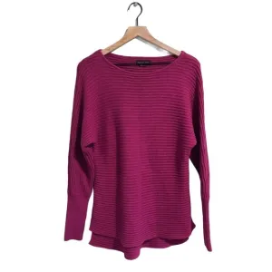 EUC Rachel Zoe Fuchsia Knit Drop Shoulder Sweater