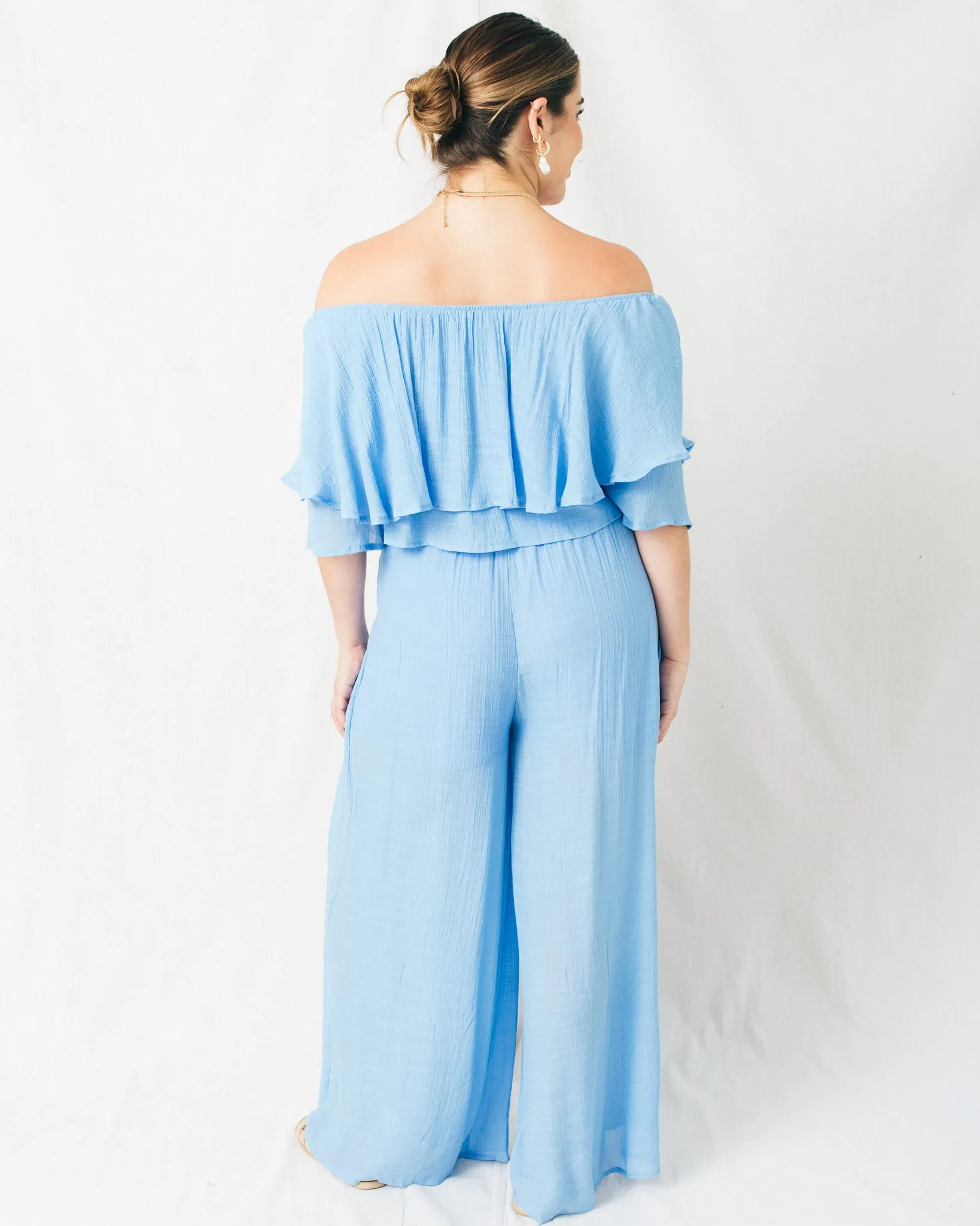 Evening Star High Waist Pleated Flowy Pants