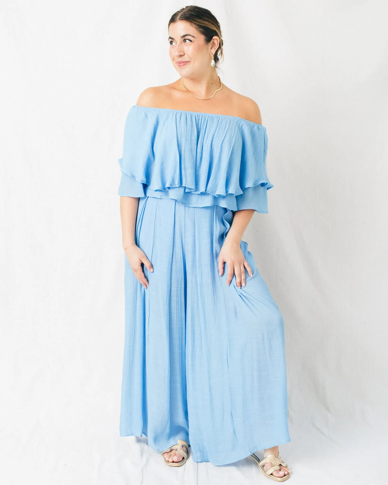 Evening Star High Waist Pleated Flowy Pants