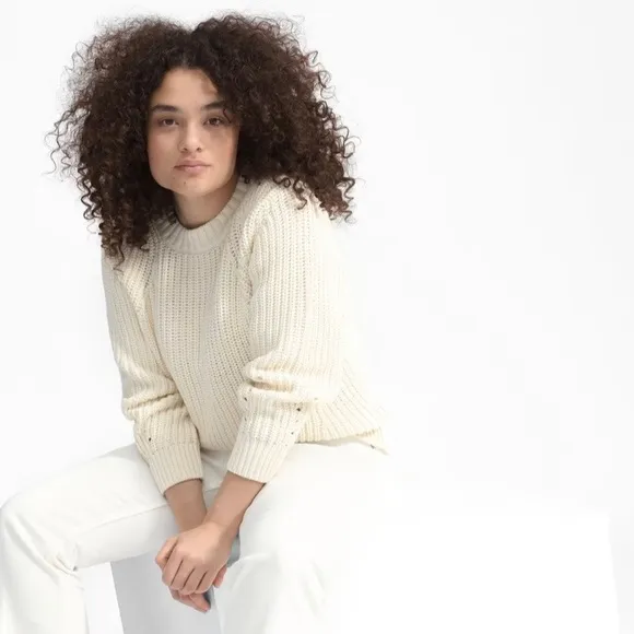 Everlane the texture cotton crew sweater