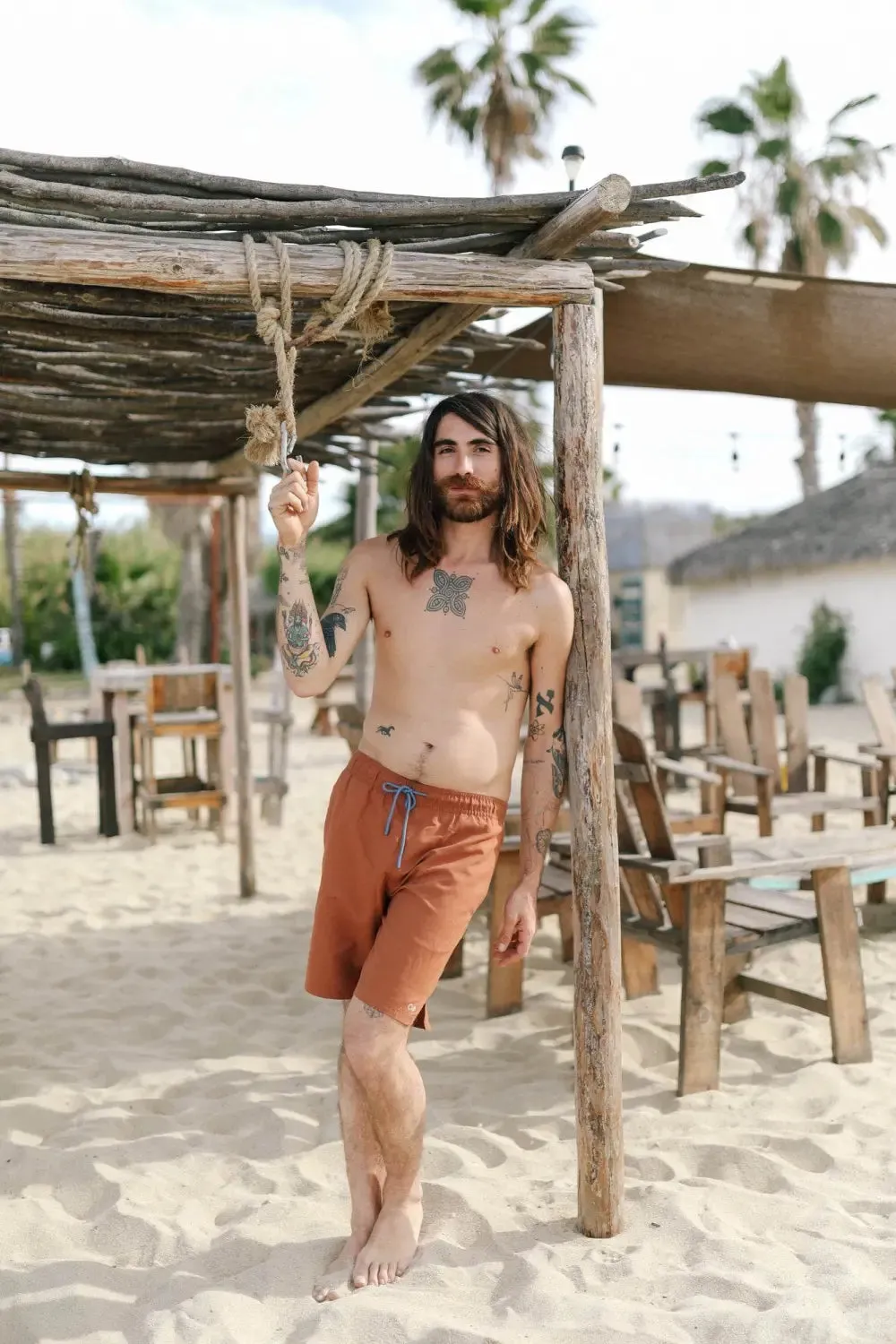 Faro Boardshorts - Mountain Brown