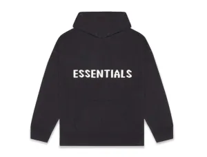 FEAR OF GOD ESSENTIALS "Knit" Hoodie Black