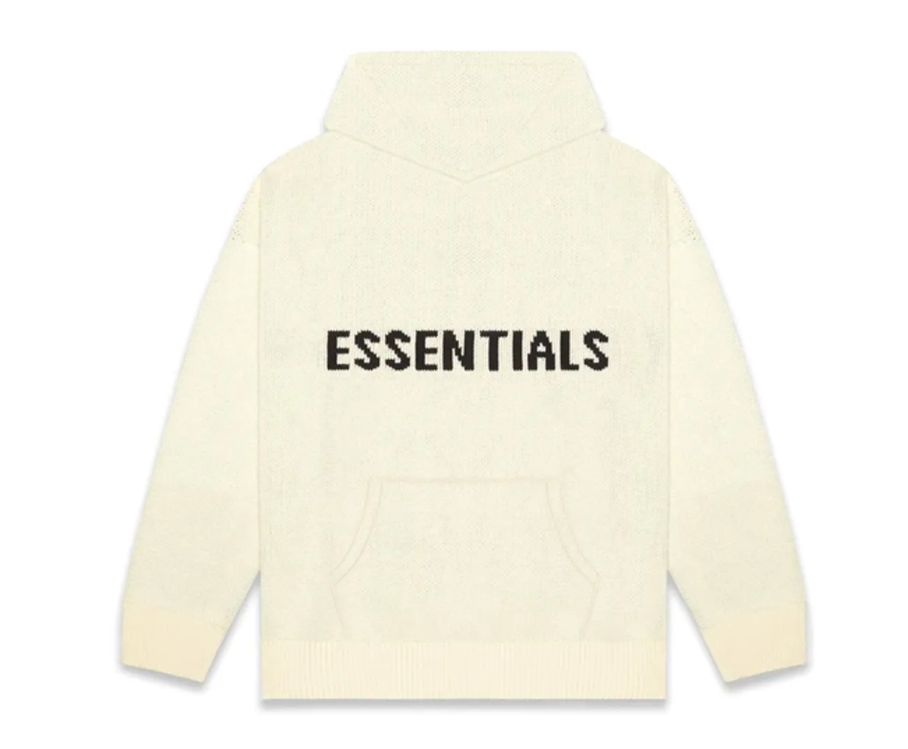 FEAR OF GOD ESSENTIALS "Knit" Hoodie Cream