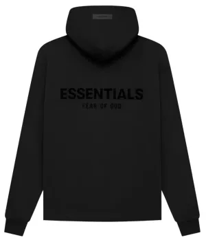 FEAR OF GOD ESSENTIALS "SS22" Hoodie Black