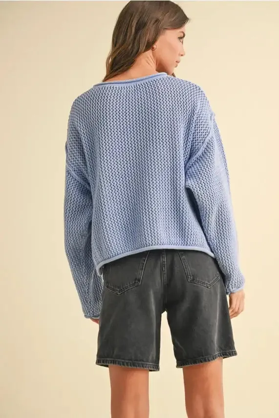 FLAG KNITTED SWEATER TOP