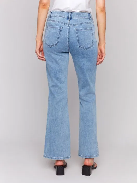 Floral Embroidered Bootcut Jean
