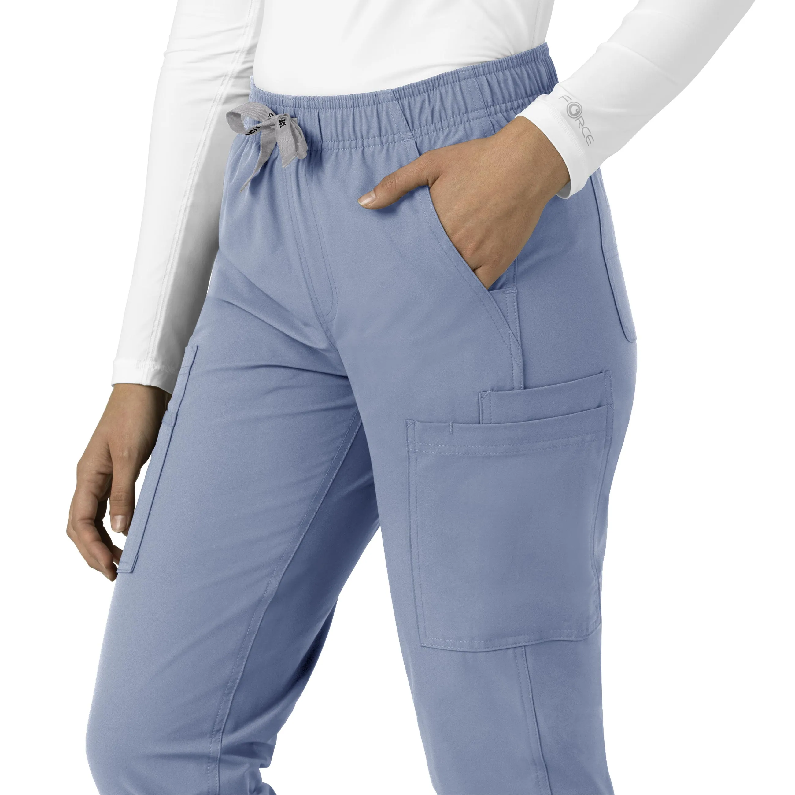 Force Essentials C51213 Straight Leg Scrub Pants Ceil Blue