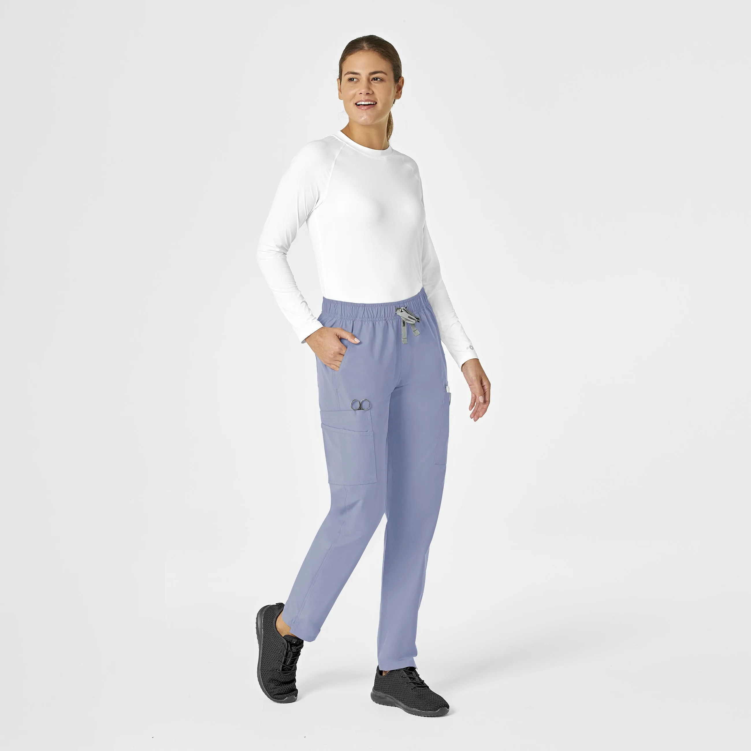 Force Essentials C51213 Straight Leg Scrub Pants Ceil Blue