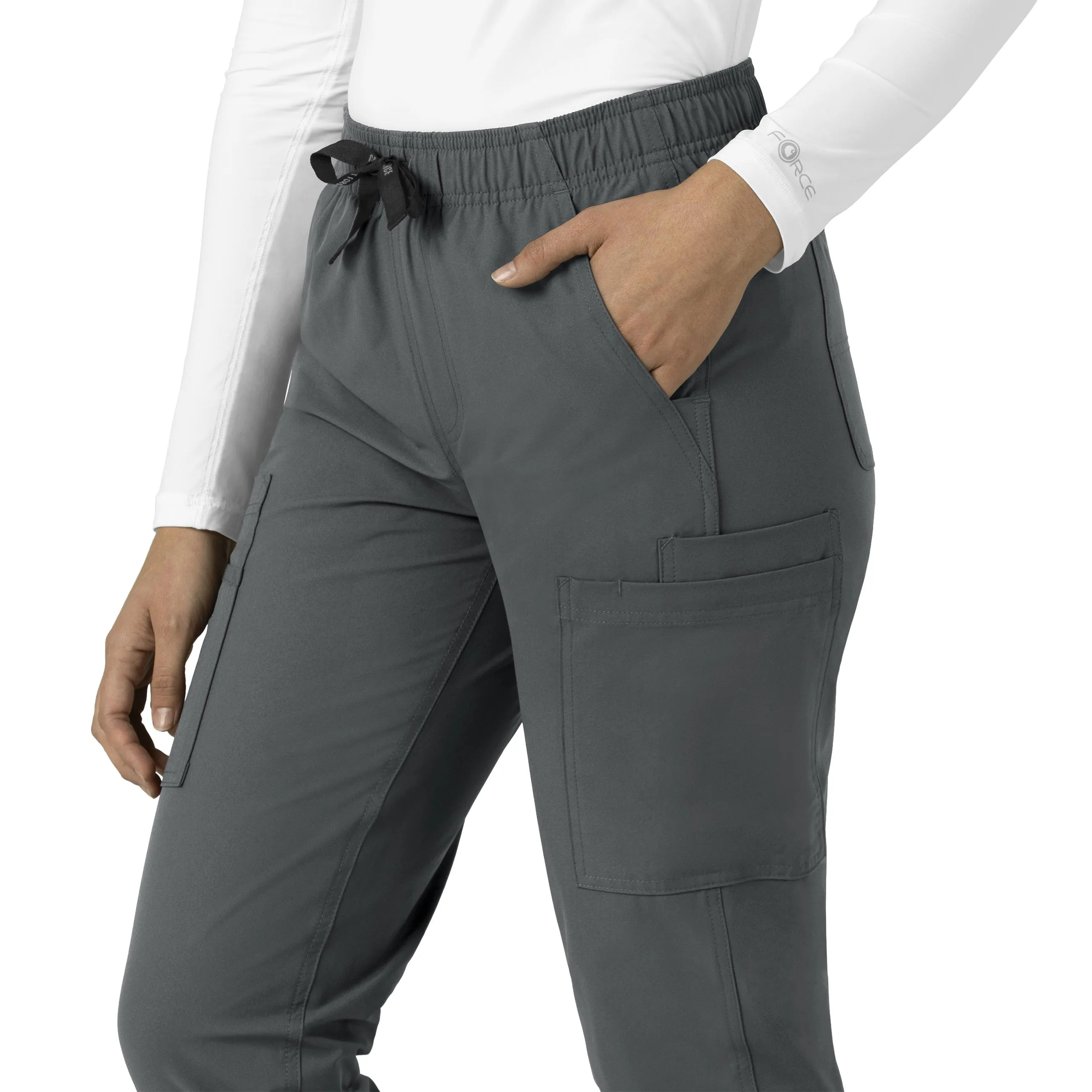 Force Essentials C51213 Straight Leg Scrub Pants Pewter