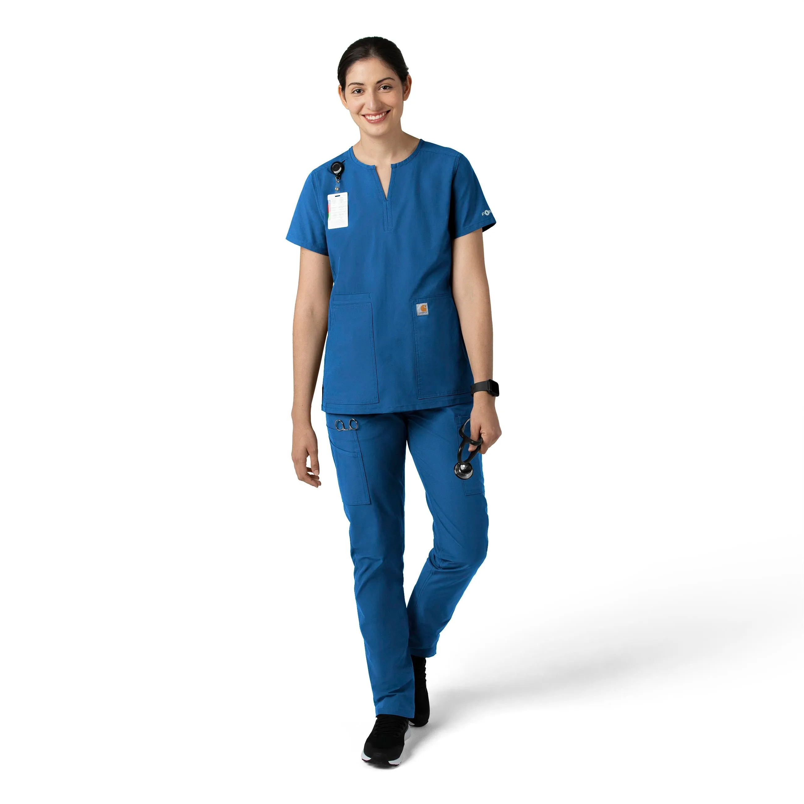 Force Essentials C51213 Straight Leg Scrub Pants Royal