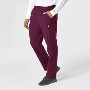 Force Essentials C56113 Men's Straight Leg Cargo Scrub Pants Wine